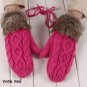 Winter Soft Mitten Girls Womens Knitting Wool Thickened Gloves