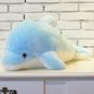 Plush Colorful LED Light Blue Dolphin Shape Throw Pillow