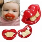 Baby funny Gagtooth Lip Pacifiers Dummy Teether Nipple