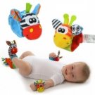Baby Infant Rattle Cartoon Plush Toys Garden Bug Baby Wrist Rattle
