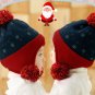 Baby Children Christmas Knitted Hat Printed Moon Star Dot Cap