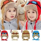 Children Toddlers Baby Aviator Cap Cool Warm Pilot Hat