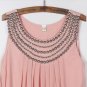 Pregnant Women Maternity Chiffon Summer Pleated Dresses
