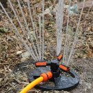 360 Degree Rotating Circular 3-Arm Multihole Lawn Sprinkler Watering