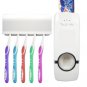 Automatic Auto Toothpaste Dispenser and 5 Toothbrush Holder Set