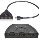 3Port 1.3B HDMI Splitter Switch Switcher For HDTV 1080P