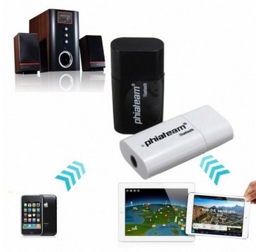 Mini USB Bluetooth Music Receiver Adapter For iPhone Smartphone Device