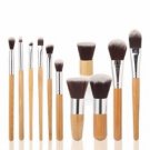 11 Pcs Bamboo Handle Makeup Eyeshadow Blush Concealer Brush Set