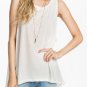 Women Casual Summer Back Wings Printed Sleeveless Cotton Tops Vest
