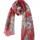 Bohemian Retro Totem Scarf Shawl Long Silk Scarves
