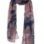 Bohemian Retro Totem Scarf Shawl Long Silk Scarves