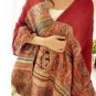 Bohemian Style Fringed Scarf Shawl