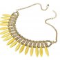 Bohemia Crystal Pendant Chain Choker Statement Necklace For Women