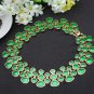 Enamel Bubble Statement Collar Necklace For Women Gold Plated