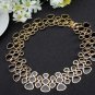 Enamel Bubble Statement Collar Necklace For Women Gold Plated
