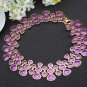 Enamel Bubble Statement Collar Necklace For Women Gold Plated