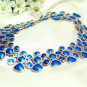 Enamel Bubble Statement Collar Necklace For Women Gold Plated