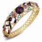 Crystal Enamel National Wind Bangle Bracelet