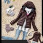 Long Sleeve Hoodie Outwear Coat Cotton-padded Jacket