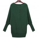 Plus Size Lady Charming Loose Long Bat Sleeve ShirtLady Charming Loose Long Bat Sleeve Shirt