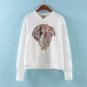 Diamond Pattern Split Ventilate Long Sleeve Round Neck Mesh Top