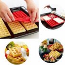 4-Cavity Mini Waffles Cake Chocolate Pan Silicone DIY Tray Mold Mould