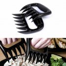 2pcs Black Bear Paw Tongs Pull Shred Meat Handle Transfer BBQ Tool
