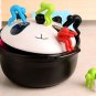 6Pcs Creative Lilliputian Raise Lid Anti-overflow Device Heightening Lid