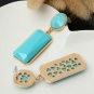 Square Geometric Gem Pendant Drop Earrings For Women