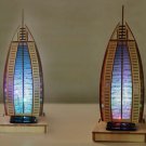 Solar Noctilucous 3D Burj Al Arab Hotel Wooden Puzzle DIY Model