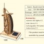 Solar Noctilucous 3D Burj Al Arab Hotel Wooden Puzzle DIY Model