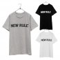 Mens Korean Casual Simple Loose Letter Short Sleeve T-shirt
