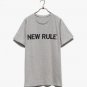 Mens Korean Casual Simple Loose Letter Short Sleeve T-shirt