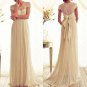 Womens Lace Evening Bowknot Cocktail Prom Bridesmaid Long Wedding Dress