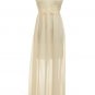 Womens Lace Evening Bowknot Cocktail Prom Bridesmaid Long Wedding Dress