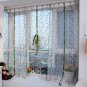 100x80cm Flower Sheer Curtain Tulle Window Door Liftting Curtain Blinds