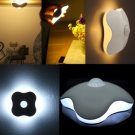 Mini LED Night Light Four-Leaf Clover Auto Motion Sensor Lamp Battery Powered