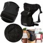 Men Outdoor Canvas Drop Waist Leg Bags Waist Pack Bag Running Belt Bicycle and Motorcycle
