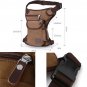Men Outdoor Canvas Drop Waist Leg Bags Waist Pack Bag Running Belt Bicycle and Motorcycle