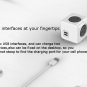PowerCube Classic 1.5m Wire Extension Cord Three-dimensional Outlet