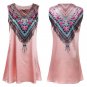 O Neck Satin Sleeveless Vest Mini Dress