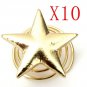 10Pcs Alloy Gold Star Swirl Spring Hair Pin Hairpin Clip Decoration