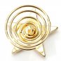 10Pcs Alloy Gold Star Swirl Spring Hair Pin Hairpin Clip Decoration
