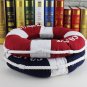 Fabric Lifebuoy Shape Back Cushion Home Office Soft Pillow