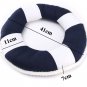 Fabric Lifebuoy Shape Back Cushion Home Office Soft Pillow