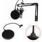 Double Layer Studio Microphone Wind Screen Mask Gooseneck Shield Pop Filter