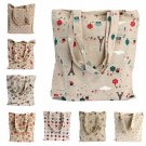 Canvas Reusable Brief Storage Shopping Shoulder Tote Handbag Grocery Bags