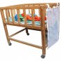 Infant Baby Dirty Clothes Diapers Hanging Storage Bag Organizer Holder For Cribs Bed