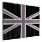 2Pcs Black Union Jack Flag Vinyl Mirrors Stickers For Mini Cooper
