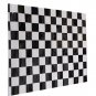 2Pcs Checkered Pattern Vinyl Side Mirror Stickers For Mini Cooper